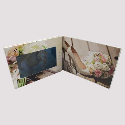 China China TFT 10inch LCD Screen Invitation LCD Greeting Card Digital Video Wedding Book for sale
