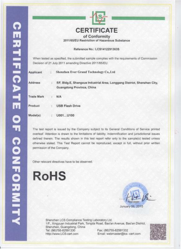RoHS - Shenzhen Ever Grand Technology Co., Ltd.