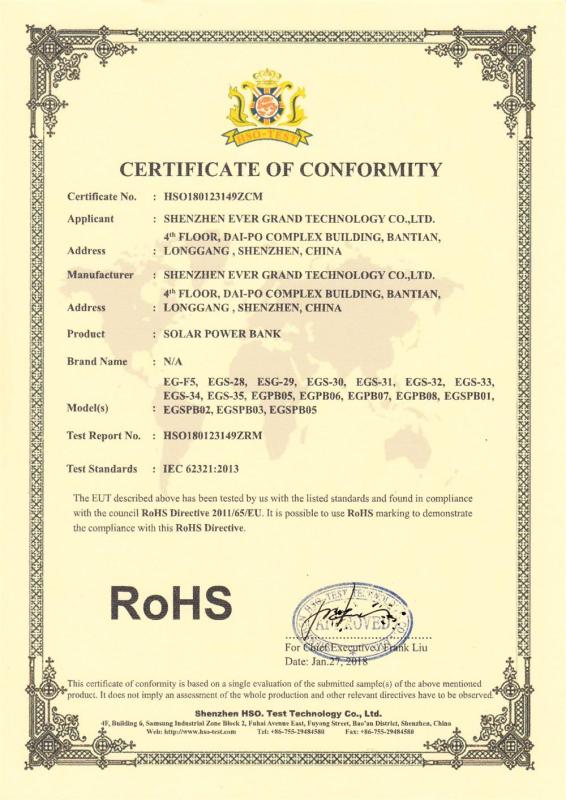 RoHS - Shenzhen Ever Grand Technology Co., Ltd.