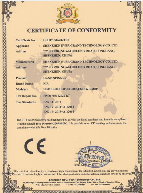 CE - Shenzhen Ever Grand Technology Co., Ltd.