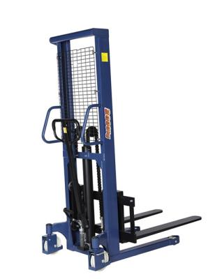 China Construction Material Stores 2T 1.6m Hydraulic Lift Manual Hand Stacker Stacker for sale