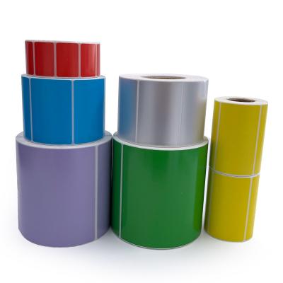 China Customized 3 proof thermal paper sticker top coated thermal paper sticker with glassine liner for sale