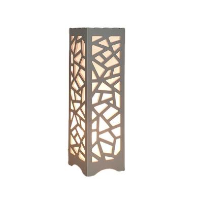 China Modern Carved Wood Led Night Light , Carved Wood Cordless Led Table Lamps for sale