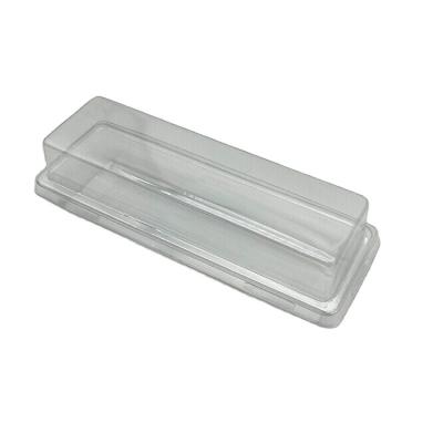 China 15*5.5*4.2cm Disposable Promotional Takeaway Snack Tray Plastic Bag Cake Box for sale
