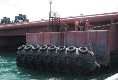 Cina Rete pneumatica di galleggiamento gonfiabile di Yokohama Marine Rubber Fender With Chain in vendita