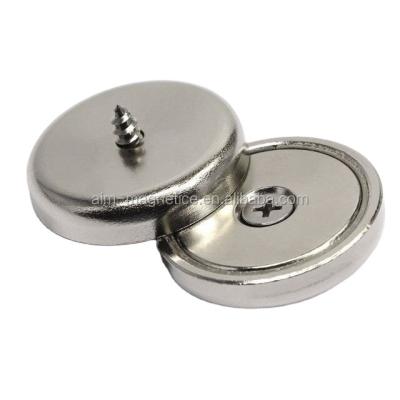 China Industrial Strong Magnet Neodymium Pot Magnets Magnetic Cup Magnet With Countersunk Screw Hole for sale