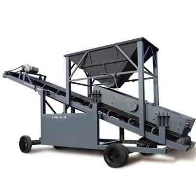 China Máquina de trombar móvel de vibração de três camadas de 380 voltagem para filtragem de pedras à venda