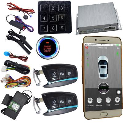 China Gps Car Alarm That Connects To Phone smartphone remote start With Smart Key Auto Central Lock for sale