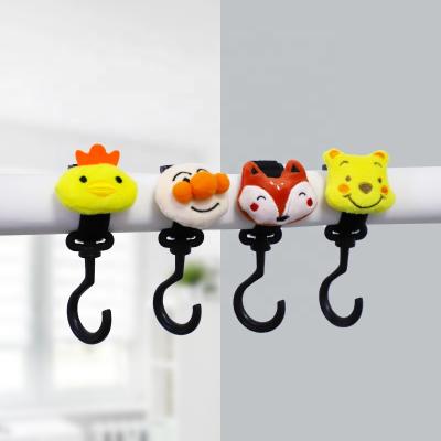 China Baby Stroller Hook Pram Rotate 360 Degree Cart Portable Hook Baby Stroller Hook HSX-b1 for sale
