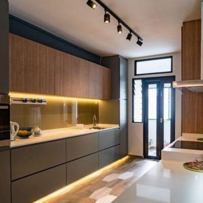 China Highly ODM/OEM Blum Hardware Luxury Modern Design Waterproof Kitchen Cabinet Set for sale