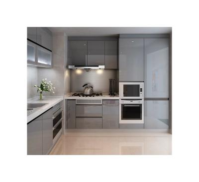 Chine Armoires de cuisine modernes et durables avec matériel Blum et comptoir en quartz à vendre