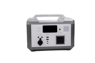 China Silver Shell Ultra Output Power 600W EU Adapter Charging Power Bank With LCD Displays Screen For Outdoor RV Camping en venta
