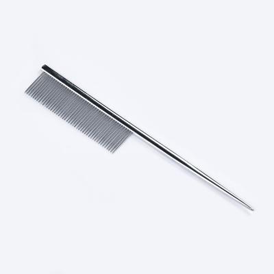 China Viable Manufacture Hot Sale Pet Grooming Dog Metal Tail Comb for sale