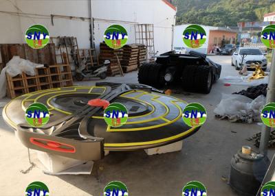China outdoor Special Attraction spaceship model same in cartoon movie fiberglass as in garden/ plaza/ Celebrating party for sale