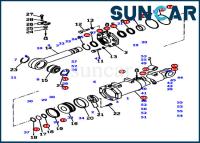 中国 707-99-56690刃の上昇シリンダー シールのキットD375A-5D小松油圧サービス キット 販売のため