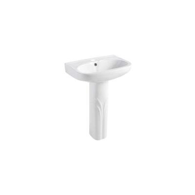 China Customization Easy Clean Pedestal Wash Basin Bathroom Sink Ceramic Floor Mounted Bathroom Sink Manufacturers Sale for sale