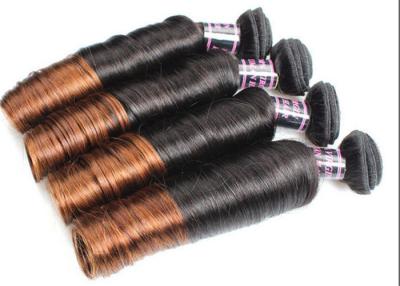 China Colored Ombre Indian Human Hair Weave Egg Curl No Any Bad Smell for sale