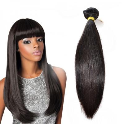 China Natural Color Straight Indian Hair Extensions , Grade 7A Virgin Hair With Soft And Luster for sale