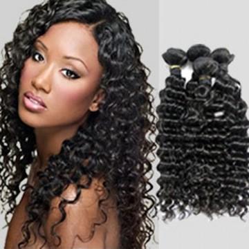 China Wet And Wavy 100 Indian Human Hair Weave With Unprocessed Natural Curly for sale
