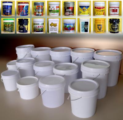China Industrial White Lubricant Bucket Square/Round/Rectangle 20L Capacity PP/HDPE Oil Container en venta