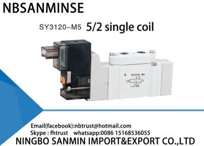 China SY3120 SY5120 SY7120 Pneumatic Compact Solenoid Valve Mini Valve Automation SMC Replace AC220V DC24V for sale
