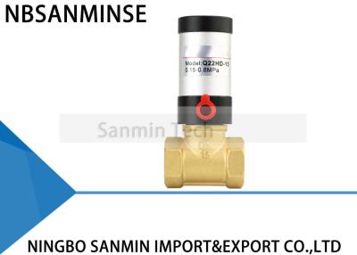 China Q22HD Series Pneumatic Control Valve Brass Stainless Steel Material Air Powered Piston Valve for water air for sale
