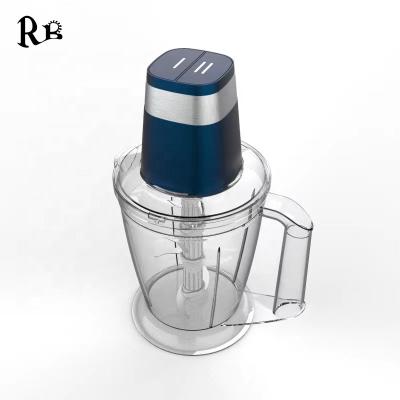 China Hotel 2L 2 Speed Household Chopper Colorful Housing Multifunctional Plastic Electric Vegetable Machine With Plastic Bowl for sale