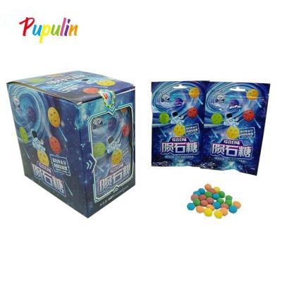 China Normal Colorful Chewy candy with burrs confectionery stone crunchy chewy candy for sale