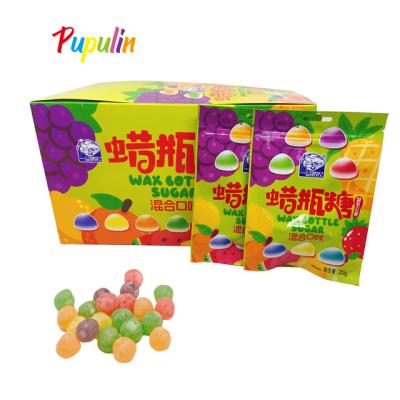 China Normal Wholesale Snacks sweet fruit Gummy Candy Sweet 3D Hard Gummy Candy Soft Candy for sale