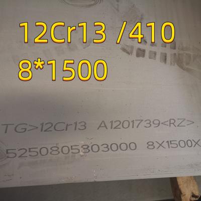 Cina ASTM A240 AISI 410 12Cr13 SUS410 DIN1.4006 Piastra in acciaio inossidabile 8 mm 10 mm Superficie NO.1 in vendita
