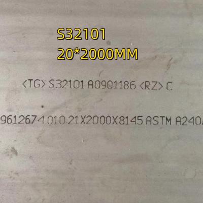 Cina ASTM A240 Placca di acciaio inossidabile duplex laminata a caldo 2101 LDX S32101 En1.4162 21*2000mm in vendita