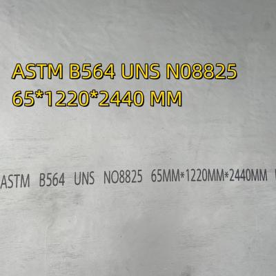 China Incoloy825 Alloy Steel Plate UNS N08825 / W.Nr. 2.4858 Plate 65MM*1000*1000MM for sale