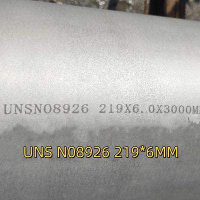 China DIN1.4529 Incoloy Alloy Seamless Pipe 219*6*6000mm UNS N08926 1.4529 Seamless Alloy Tubing for sale