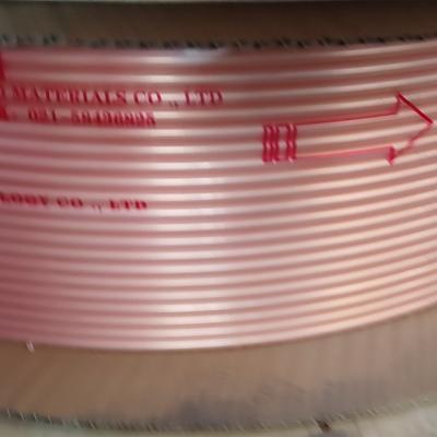 China Copper Tube Pure 99,9% JIS H3300 OD 1 1/4 x thk 2 mm Pancake Coil Air Conditioner Copper Pipe for sale