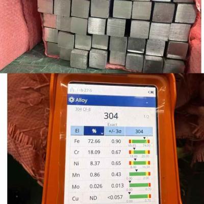 Cina SUS304 Bar quadrata in acciaio inossidabile tirata a freddo 1.4301 TP304 SS Bar spazzolata 10*10 16*16 mm in vendita