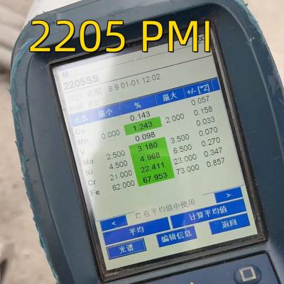 Chine ASTM A276 F51 2205 Barre ronde en acier inoxydable S22053 1.4462 Longueur de la barre de la tige de sol 6 m Avec PMI à vendre