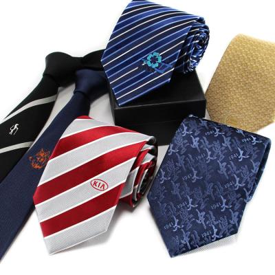 China Decoration Accessories Men's Fashion Accessories Made Black Woven causal Tie 100% Silk Necktie for Custom Wholesale Black Necktie for men for sale