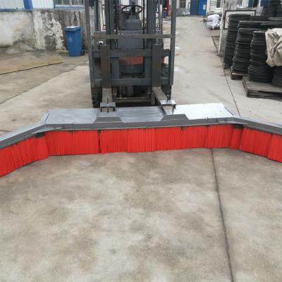 China Adjustable Two Wings 2.4M Forklift Sweeper Attachment Broom for sale
