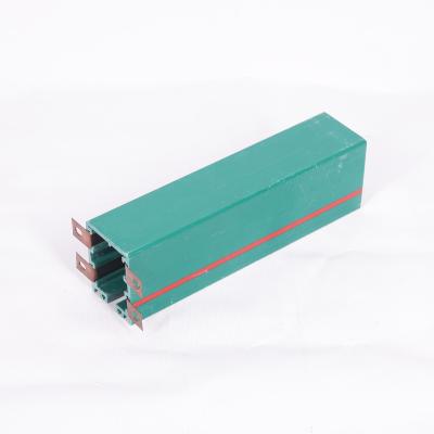 China Cranes 50A Enclosed Conductor Rails System Multi-pole Crane Copper Conductor Busbar System 4 Poles Insulated for sale