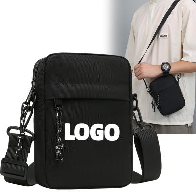 China Outdoor Sport Travel Hiking Camping custom sling sport phone shoulder nylon small casual easy carry cross bags for men's messenger bags crossbody bag men for sale