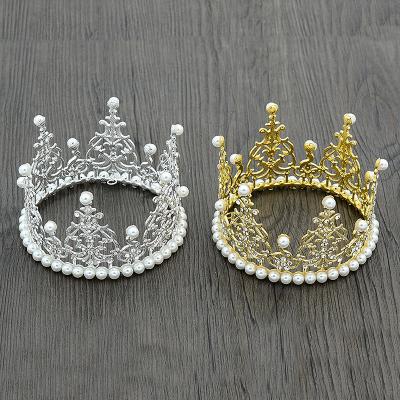 China Children's Gift Mini Baroque Children's Birthday Crown Decoration Kids Pageant Crown Head Wreaths for sale
