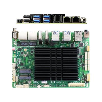China 2 LAN 3.5 polegadas PC de placa-mãe sem ventilador com Intel Celeron J6412 2 USB3.0 e 6 RS232 COM à venda