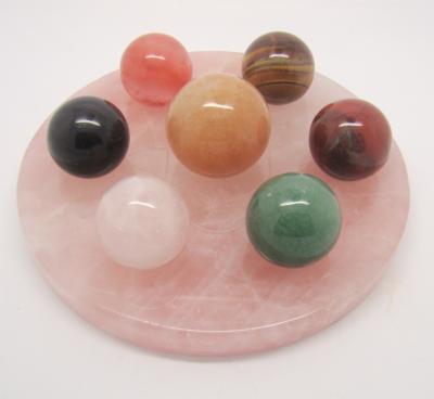 China Europe mixed gemstone chakra sphere fengshui decoration or divination gift for wholesale for sale