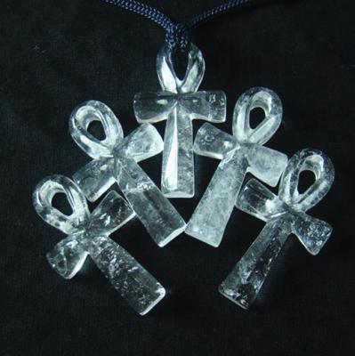 China Europe Natural Clear Quartz Cross Shape Pendant For Jewelry Accessory for sale