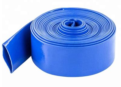 Chine Tuyau plat d'irrigation de décharge étendu par bleu de PVC de 3 pouces pour l'agriculture d'agriculture à vendre