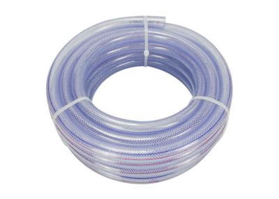 China Manguera transparente reforzada fibra flexible de Vinyling de la manguera del PVC del 1/2” del claro trenzado de la tubería en venta