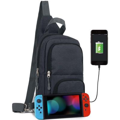 China Waterproof Protective Storage Backpack Switch Travel Bag Sling Trunk Bag for Switch and Switch Accessories and for iPad for sale