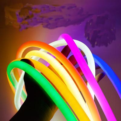 China Outdoor Decoration Wholesale 240v Round Shape 360 Degree SMD2835 DIY LED Neon Flex Rope Light for sale