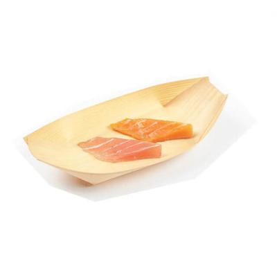 China Disposable Factory Directly Supply Disposable Compostable Natural Bamboo Tableware Boat Shape Biodegradable Food Box for sale