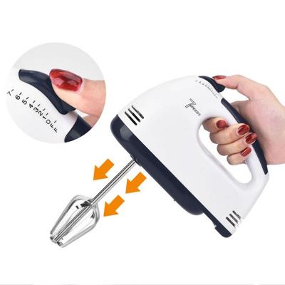 China Cordless Electric Kitchen Mixer 220V 100W 7 Speed Egg Beater Batter Batter Flour Bread Dough Hand Mixer for sale